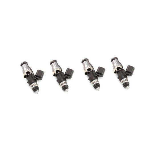 Injector Dynamics 1300cc インジェクター - 48mm 長さ - 14mm グレートップ - 8mm L型Oリング（WRX SFCレール用）(4本セット)