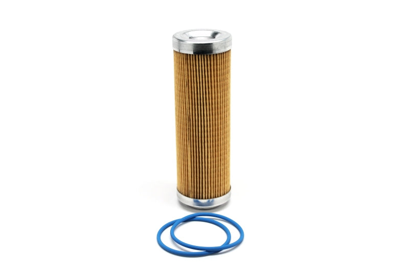 Fuelab 10ミクロン ペーパー交換エレメント - 5インチ（約127mm）、Oリング2個付、取扱説明書添付