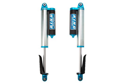 King Shocks 2018年以降 Jeep Wrangler JL リア 2.5インチ（約63.5mm）径 ピギーバックリザーバーショック 6インチ（約15.2cm）リフト（ペア）