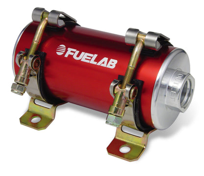 Fuelab Prodigy 小型インジェクション用インライン燃料ポンプ - 700馬力対応 - レッド