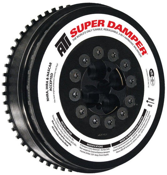 ATI ダンパー - 7.98インチ（約203mm） - スチール製 - 8溝 - Cummins - 07.5-15 6.7L リラクターホイール付き - 3リング ヘビー - ディーゼル