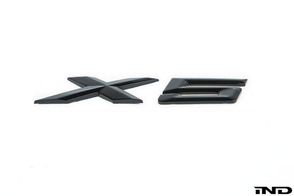 iND f15 x5 painted trunk emblem - iND Distribution