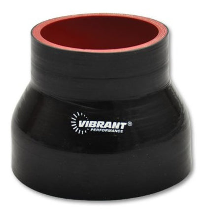 Vibrant 4層 シリコンレデューサー 0.75インチ(約19mm) x 0.5インチ(約12.7mm) 長さ4インチ(約102mm) (ブラック)