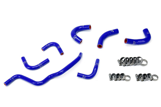 HPS シリコンホースキット - オイルクーラーおよびスロットルボディホース 57-1857-BLUE