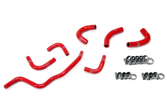 HPS シリコンホースキット - オイルクーラーおよびスロットルボディホース 57-1857-RED