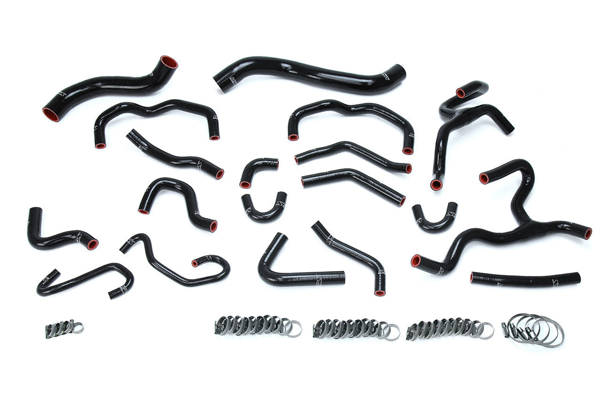 HPS シリコン ホース キット - ラジエーターおよびヒーター ホース 57-1709-BLK
