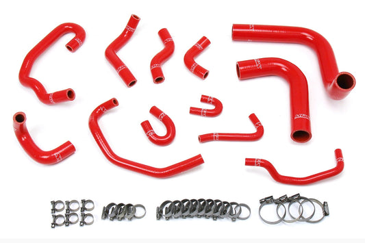 HPS シリコン ホース キット - ラジエーターおよびヒーター ホース 57-1654-RED