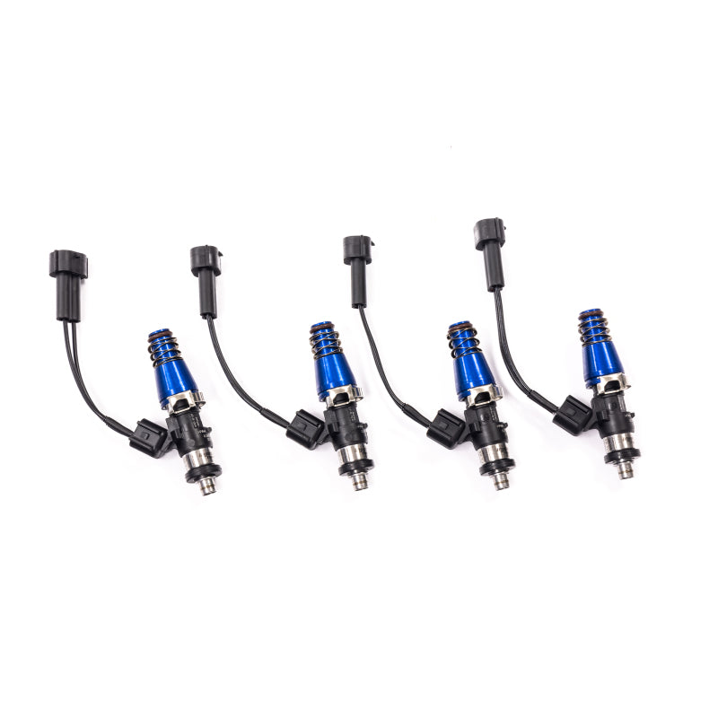 Injector Dynamics ID1050-XDS インジェクター用 Mazda ミアータ 11mm（ブルー）アダプターおよび -204 ロアクッション（4個セット）