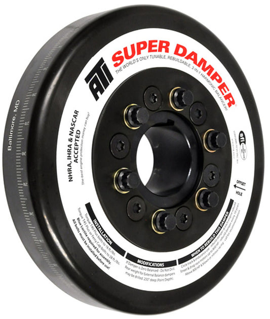 ATI ダンパー - 8.074インチ（約205mm） - スチール製 - John Deere 466/619 トラクター用 - Chevy フロント用 - 3リング - ディーゼル用