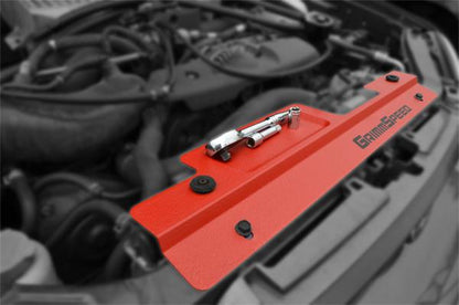GrimmSpeed ツールトレイ付きラジエーターシュラウド レッド | スバル 2002-2007年 インプレッサ / WRX / 2004-2007年 STI