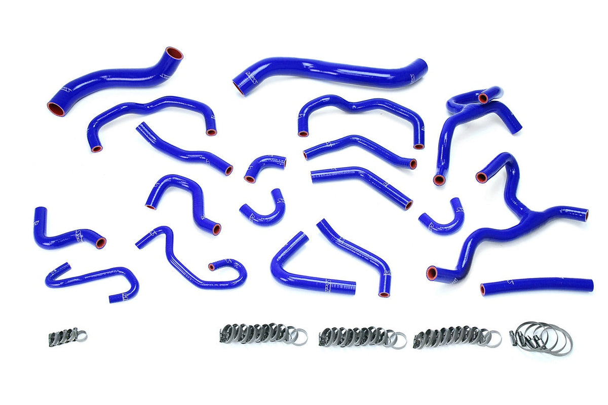 HPS シリコン ホース キット - ラジエーターおよびヒーター ホース 57-1709-BLUE