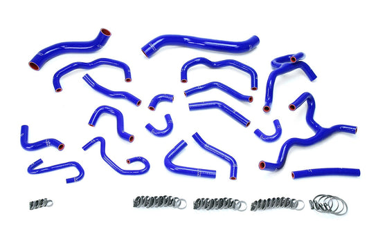 HPS シリコン ホース キット - ラジエーターおよびヒーター ホース 57-1709-BLUE