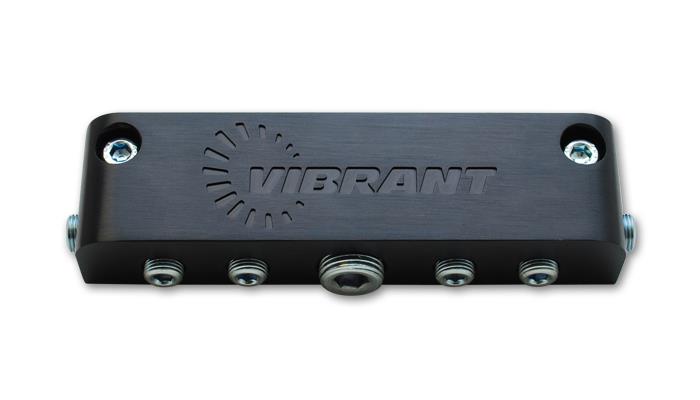 Vibrant アルミ バキュームマニホールド 新デザイン (ブラック)