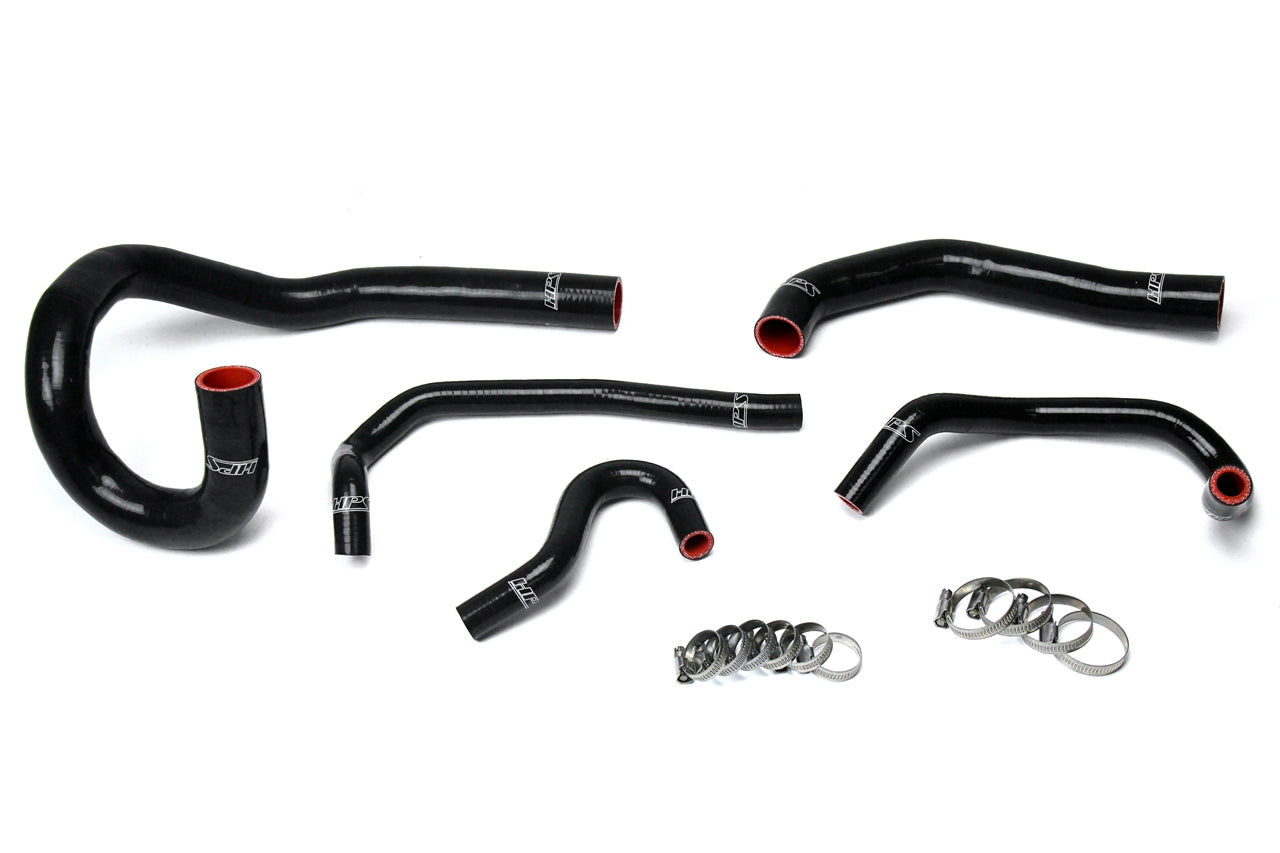 HPS シリコン ホース キット - ラジエーターおよびヒーター ホース 57-1612-BLK