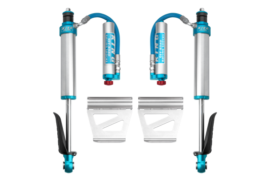 King Shocks 03-09 レクサス GX470（コイルスプリング交換用）リア 2.5インチ径リモートリザーバーショックアブソーバー 調整式（ペア）