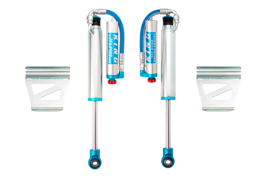 King Shocks 03-09 トヨタ ランドクルーザー 120 リア 2.5インチ径（約63.5mm）リモートリザーバーショック アジャスター付（ペア）