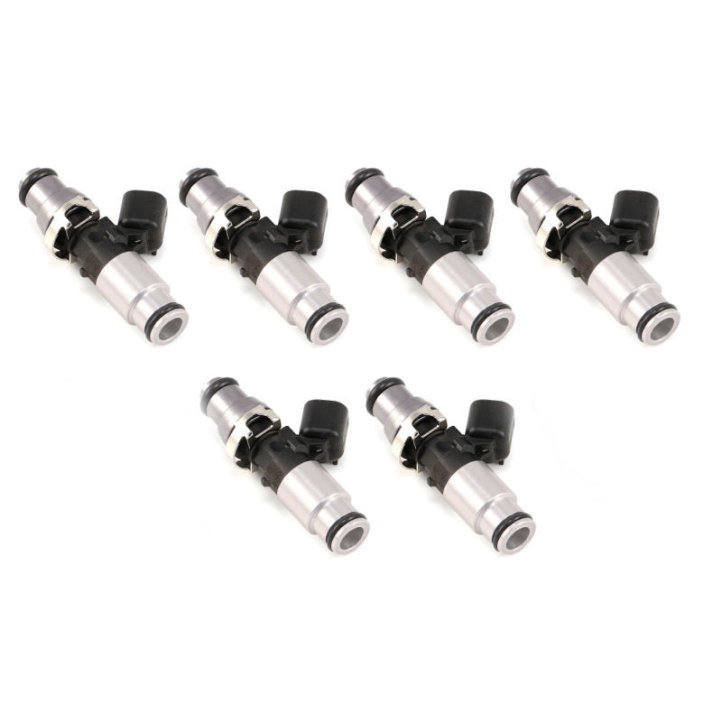 Injector Dynamics 1050X インジェクター 14mm（グレー）アダプター上部 - （シルバー）下部アダプター（6個セット）