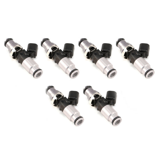Injector Dynamics 2600-XDS インジェクター - 60mm長 - 14mmトップ - 14mmボトムアダプター（6個セット）