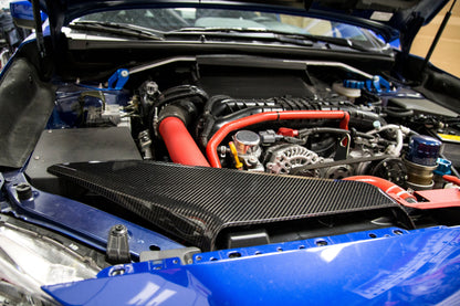 OLM LE ドライカーボン インテークダクトカバー - 2015-2021年型 スバル WRX用
