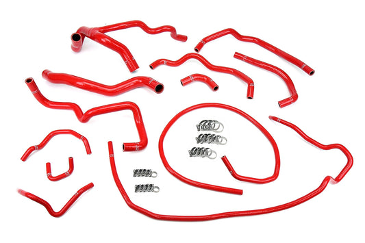 HPS シリコン ホース キット - ラジエーターおよびヒーター ホース 57-1512-RED
