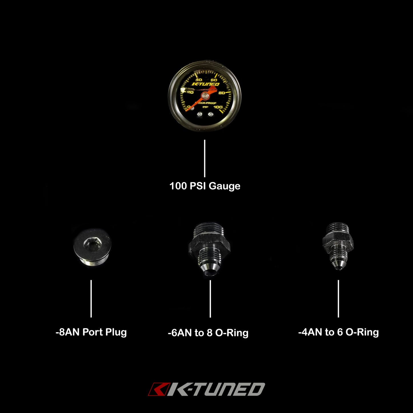 K-Tuned 8AN HP フューエルレギュレーター | ホンダ Kシリーズ エンジン (FPR)