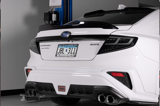 OLM Spec-AR LEDテールライト（スモークレンズ／ブラックベース／ホワイトバー） - 2022年以降WRX