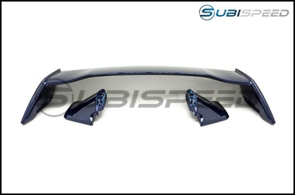 OLM STIスタイル ペイントマッチドスポイラー - ラピスブルー - 2015-2021 スバル WRX / STI用