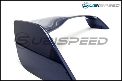 OLM STIスタイル ペイントマッチドスポイラー - ラピスブルー - 2015-2021 スバル WRX / STI用
