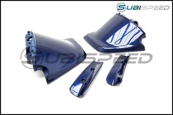 OLM STIスタイル ペイントマッチドスポイラー - ラピスブルー - 2015-2021 スバル WRX / STI用