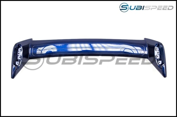 OLM STIスタイル ペイントマッチドスポイラー - ラピスブルー - 2015-2021 スバル WRX / STI用