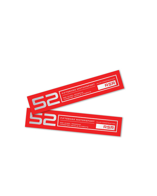 fifteen52 RSRホイール リップデカールセット_レッド