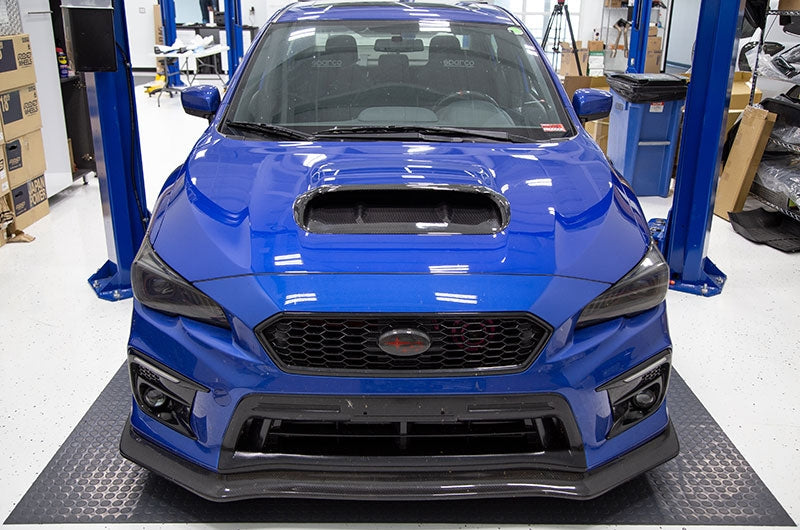 OLM A1 アグレッシブ カーボンファイバー フルリプレイスメント フードスクープ - 2015-2021 WRX/STI