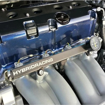 Hybrid Racing K シリーズ スワップ フューエル レール | PRB、RBC、RBB インテークマニホールド付きすべての K-Swap シャーシ (HYB-FRL-01-02)