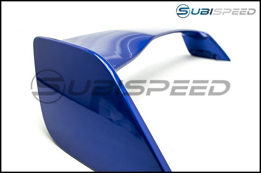 OLM STIスタイル ペイントマッチドスポイラー - WRブルーパール - 2015-2021 スバル WRX/STI用
