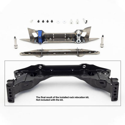 wisefab - 日産 350Z / インフィニティ G35 フロントドリフトアングルロックキット ラックリロケーションキット付き(WF350 INS)