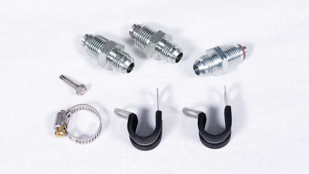 Sikky Manufacturing - ニッサン 350Z / インフィニティ G35 左ハンドル車 LSスワップ パワーステアリングラインキット (SM-PS102A)