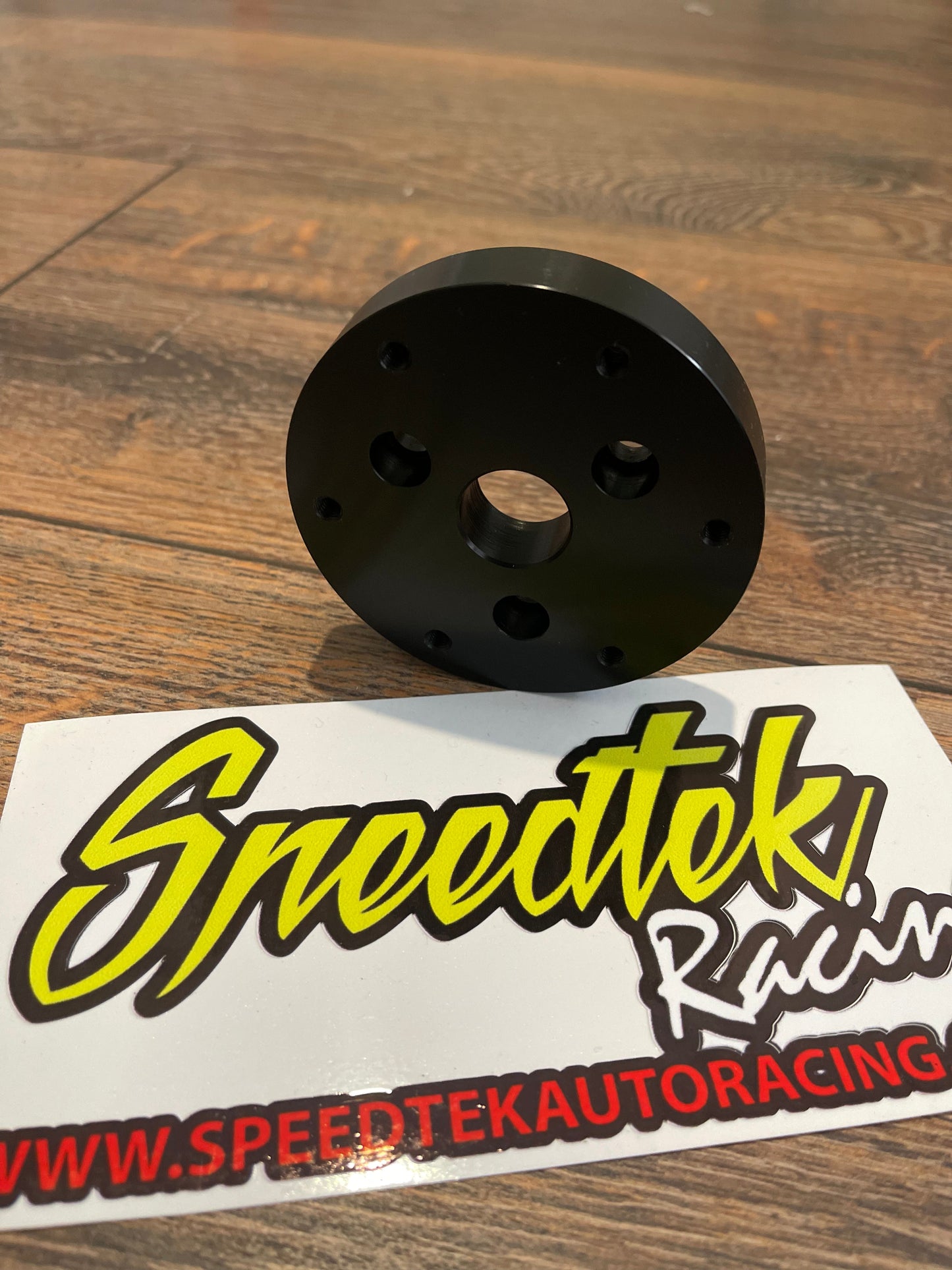 Speed Tek Auto Racing ビレットアルミニウム 6061 6 ボルト→レーシングコラム 3 ボルト ステアリングホイール変換アダプター