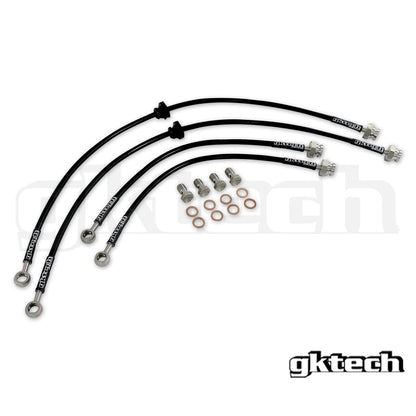 GKTech - S14 240SX/S15 シルビア ステンレスメッシュ ブレーキ ライン