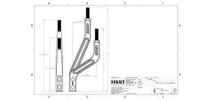 Sikky Manufacturing - キンクド アッパーシフトロッド 3/8"-16 (SM-SRRT02)