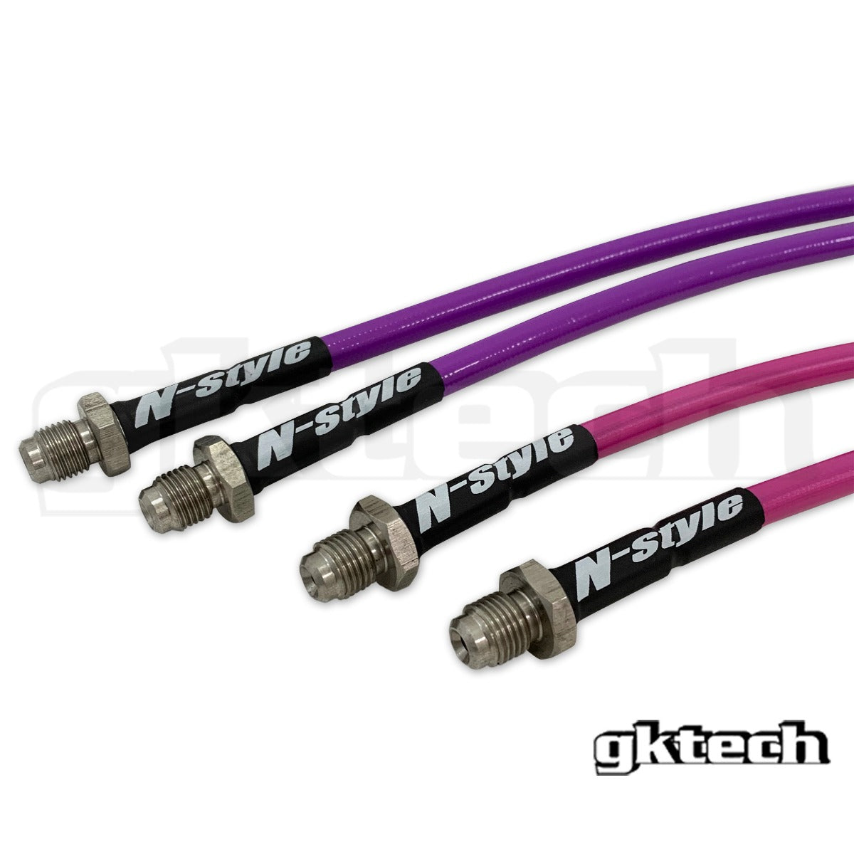 GKTech - S13 240SX から Z32/GTST/GTR への変換ステンレスメッシュブレーキライン