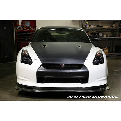 APRパフォーマンス カーボンファイバー フロント エアダム - 2009-2011 日産 R35 GT-R - FA-603506