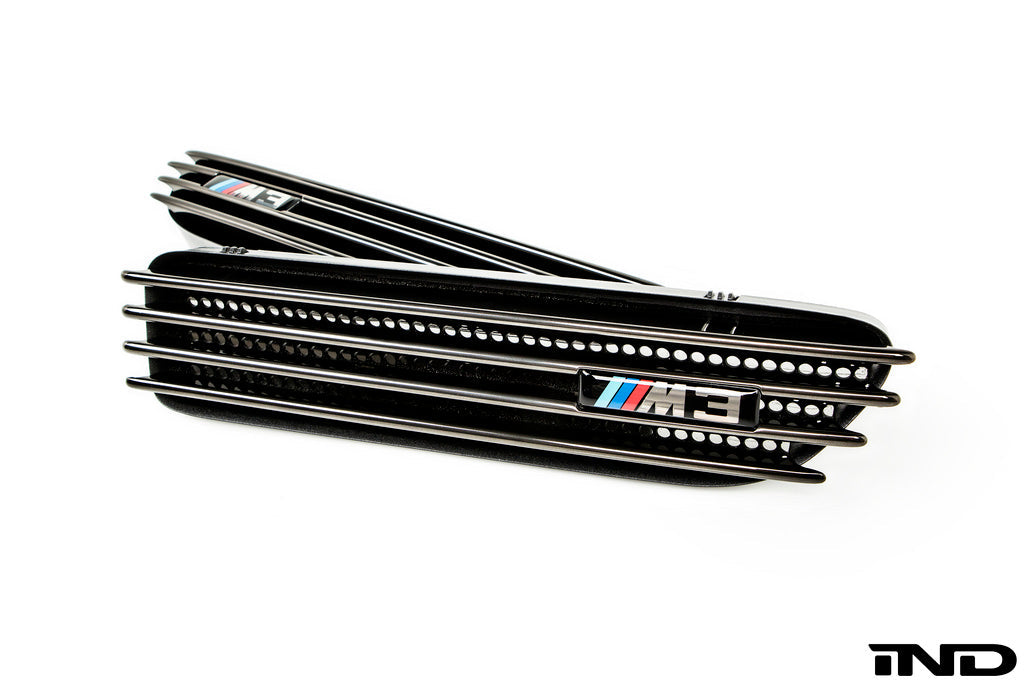 iND e46 m3 black chrome side grille set - iND Distribution