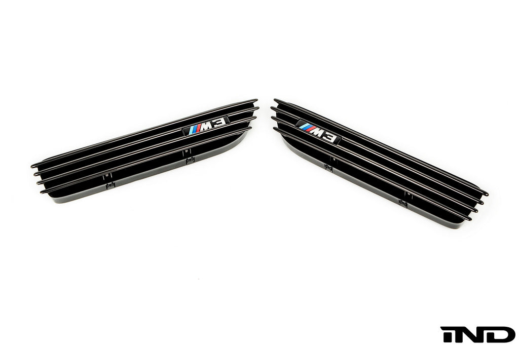 iND e46 m3 black chrome side grille set - iND Distribution