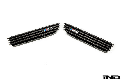 iND e46 m3 black chrome side grille set - iND Distribution