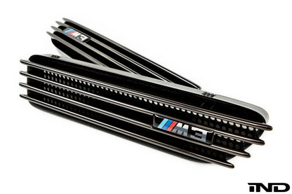 iND e46 m3 black chrome side grille set - iND Distribution