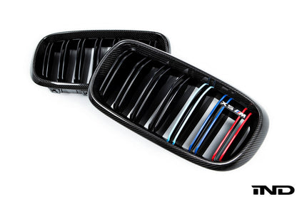 iND f86 x6m carbon fiber front grille set - iND Distribution