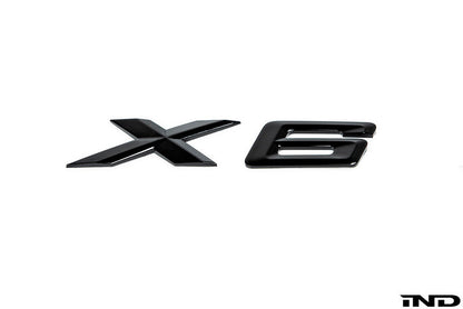 iND f16 x6 painted trunk emblem - iND Distribution