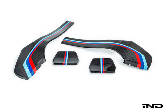 iND f80 m3 f82 m4 painted dry carbon fiber seat back cover set - iND Distribution