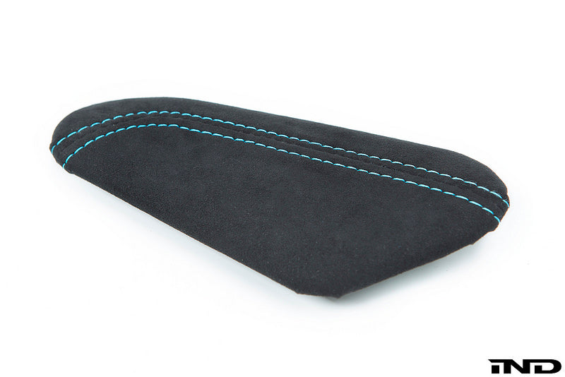 iND f87 m2 polar blue stitched alcantara knee pad - iND Distribution