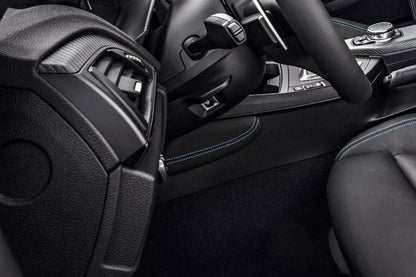 iND f87 m2 polar blue stitched leather knee pad - iND Distribution